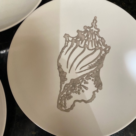 Sur La Table seaside collection beach themed cocktail or dessert plates. EUC - Picture 4 of 8